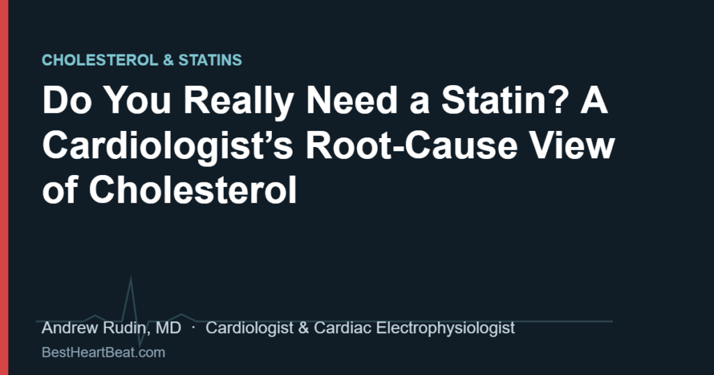 Do You Really Need a Statin? A Cardiologist’s Root-Cause View of Cholesterol