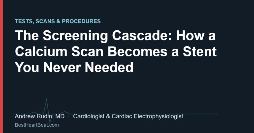 The Screening Cascade: How a Calcium Scan Becomes a Stent You Never Needed